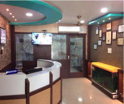 Hospital Reception and Certificate Wall